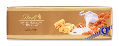 Lindt Weiße Mandel Tafel, 300g