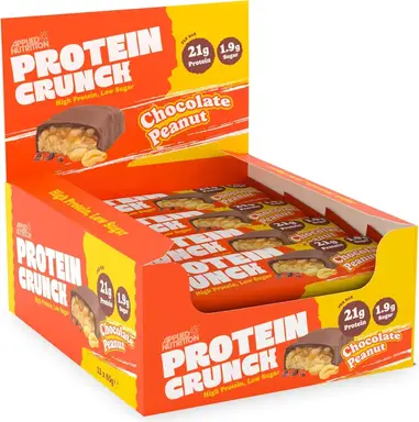 Applied Nutrition Protein Crunch Protein Nutrition Bar Milk Chocolate Peanut Flavour - 12 x 65g