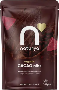 Naturya Organic Cacao Nibs Daily Wellness Support Powder - 125g