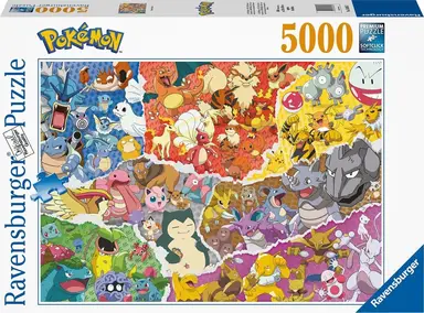 Pokémon puzzel - 5000 stuks, meerkleurig, 153 x 101 cm