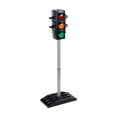 Theo Klein Traffic Light | Battery-operated Traffic Light with Manual or Automatic Cycle | Dimensions: 27 cm x 12.5 cm x 72.5 cm high | Toy for Children from 3 Years