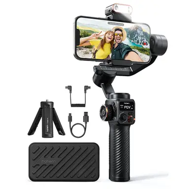 hohem Smartphone Gimbal Stabilizer with Adjustable CCT/RGB Fill Light