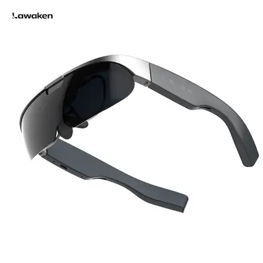 Lawaken LAWK ONE AI+AR Smart-Brille für Radfahren, integrierte Kamera zur Aufzeichnung der Fahrt, AR-HUD-Display zur Navigation, freihändige Nutzung, leichte Sport-Smart-Brille, Standardgröße, für Radfahren & Outdoor-Sportarten
