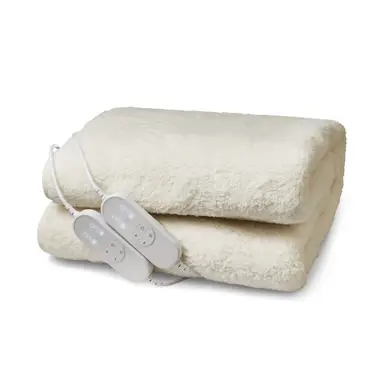 Morphy Richards EverCosy King Size Premium Fleece Heated Electric Under Blanket – Polyester & Teddy Fleece, Dual-Controller, 600023