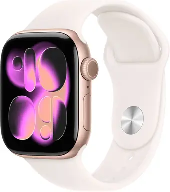 APPLE Watch Series 11 GPS + Cellular 42mm Rose Gold Aluminium Case with Light Blush Sport Band - S/M
