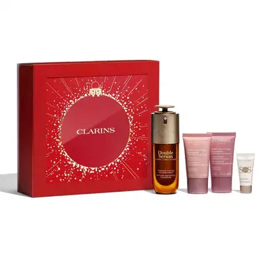 Clarins Coffret Double Serum 50 ml, Multi-Active Jour 15 ml, Multi-Active Nuit 15 ml et primer SOS 5 ml