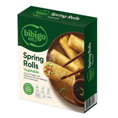 Bibigo Lot de 10 rouleaux de printemps aux légumes - 277 g