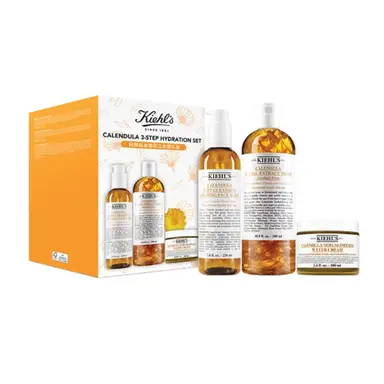 Kiehl's Calendula 3-delige set (Foam 230ml + Toner 500ml + Essencecrème 100ml)