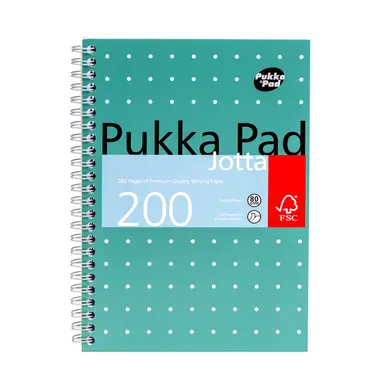 Pukka Pads A5 Metallic Jotta Notepad, Pack of 3