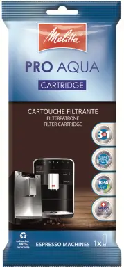 Melitta Filterpatrone Pro Aqua (1 Patrone) - Kalkfilter für Kaffeemaschinen, verhindert Kalkablagerungen & reduziert Verunreinigungen für besten Kaffeegeschmack
