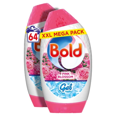 Bold Liquid Laundry Detergent, Pink Blossom, 64 Washes, 2.112l