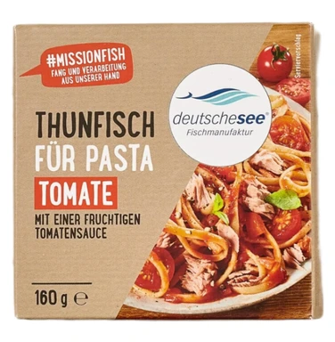 Deutsche See Thunfisch für Pasta Tomate 160g
