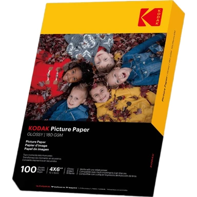 Kodak Papier photo 100 feuilles 10x15 cm brillant 180 g/m²