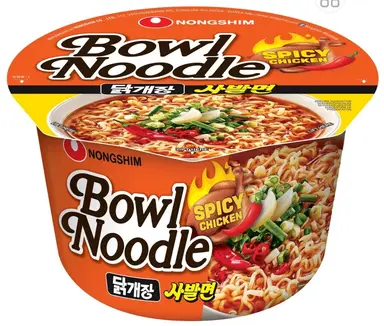 Nongshim Spicy Chicken Bowl Noodle 100g 农心辣鸡碗面100g