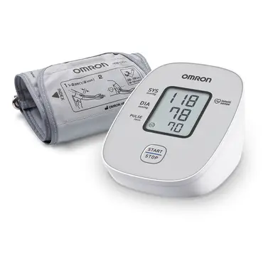 Omron X2 Basic Upper Arm Blood Pressure Monitor – Clinically Validated, Irregular Heartbeat Detection, Cuff 22–32 cm – White, HEM-7121J-EO