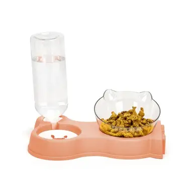 NOBLEZA 2-in-1 Katzenfutter- und Wassernapf-Set L24,2*B16*H19,6cm