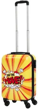 Excellent Houseware Reiskoffer met 360° Draaibare Wielen Speciaal Design 18 inch 27 l 51 x 33 x 21,5 cm