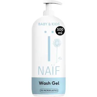Naïf - Reinigende Wasgel Pompfles - Baby's & Kinderen - 500ml