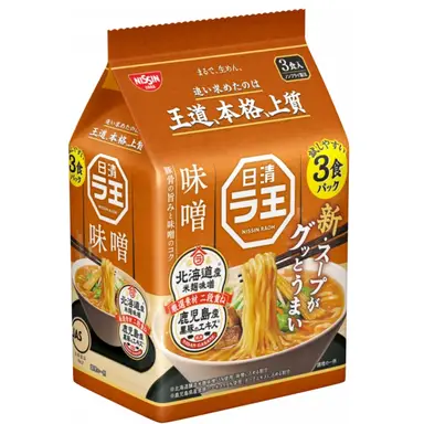 Nissin RAOH Miso 3 Portionen Packung 297g