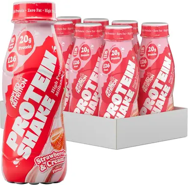 Applied Nutrition Protein Nutrition Shake Strawberries & Cream Flavour - 8 x 330ml