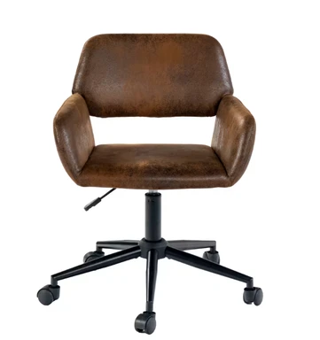 URBAN MEUBLE SWIVEL CHAIR – Suede Look, Height Adjustable and 360° Rotatable