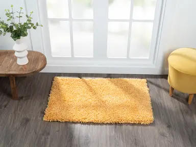 My Flair Teppich "My Shaggy" rechteckig goldgelb 90 x 60 cm