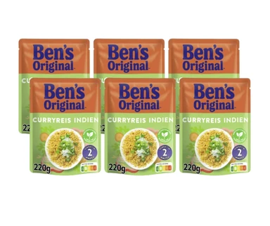 Ben's Original Express Curry-Reis Indien 220 g x 6