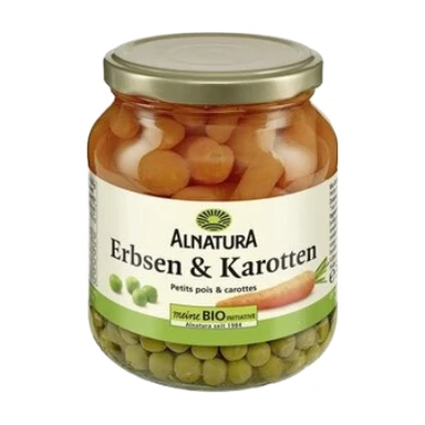 Alnatura Bio Erbsen und Karotten 340 g