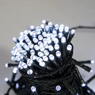 Christmas Workshop 100 LED Battery Operated Timer Lights White