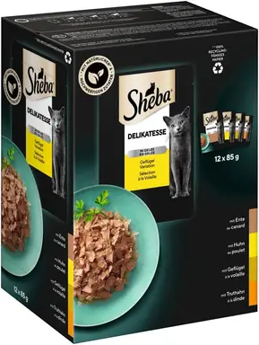 Sheba Delikatesse in Gelee Geflügelvariation 12 x 85 g