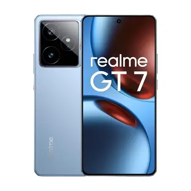 realme GT7 5G Smartphone, 12+512GB, 7000 mAh Akku, 120W Schnellladen, Dimensity 9400e Chipsatz, IMX906 50MP Kamera, AI-Planer, 6000 Nits Pro-Esports 120Hz Display, IP69, Blau, ohne Netzteil