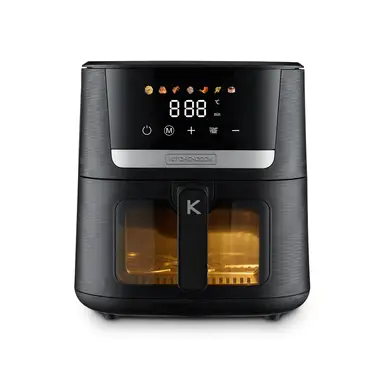 KITCHENCOOK AIRMED7W Friteuse sans huile 7 L avec affichage numérique et fenêtre de cuisson transparente