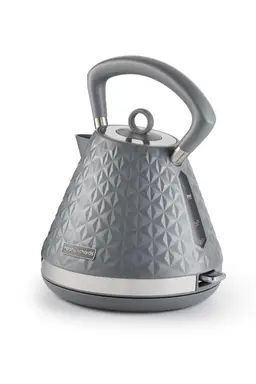 Morphy Richards Vector Pyramid Kettle, Textured, 1.5L, Grey - 108135