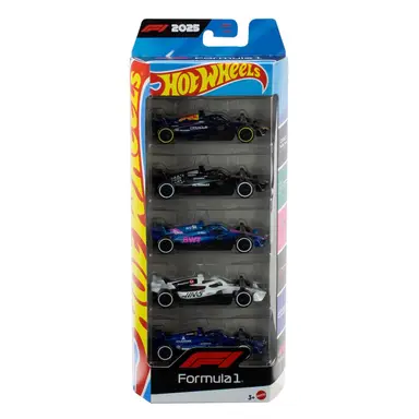 Hot Wheels Formula 1 Diecast Car 5 Pack