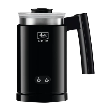 Melitta CREMIO II Zwarte Melkschuimer - Automatisch Schuimen voor Warme en Koude Melk - One-Touch Bediening