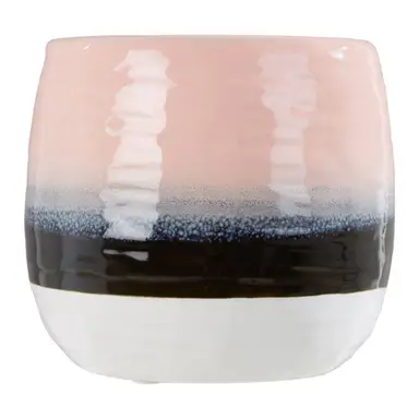 Interiors by Premier Indoor Planter Caldera Dip Dye Ceramic Pink Large