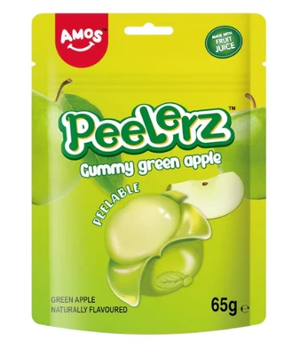 Amos Peelerz Gummy Green Apple 65g