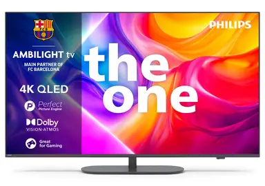 Philips Ambilight 'The One' 65PUS9000 4K QLED Smart TV - 65 Zoll Display mit P5 Perfect Picture Engine Ultra HD, Titan OS, Dolby Vision und Dolby Atmos Sound