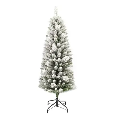 Daisy Darcy 5ft Hardneedle Flocked Tree with Metal Stand