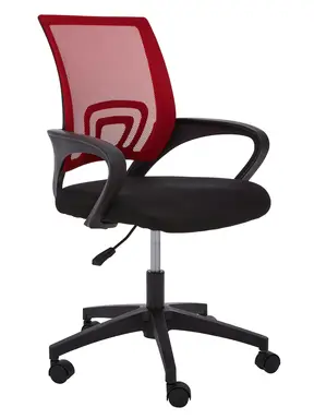 Interiors by Premier Office Chair with Arms Frazer Mesh Black/Red