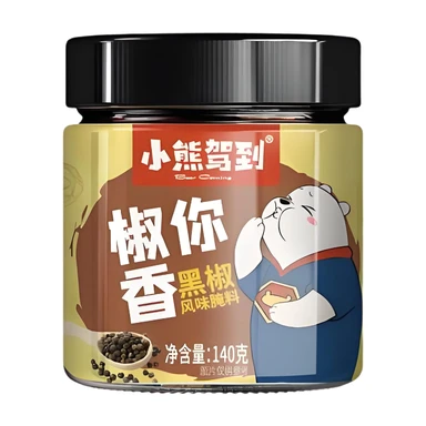 Xiao Xiong Jia Dao Sauce au poivre noir Oursin 140g