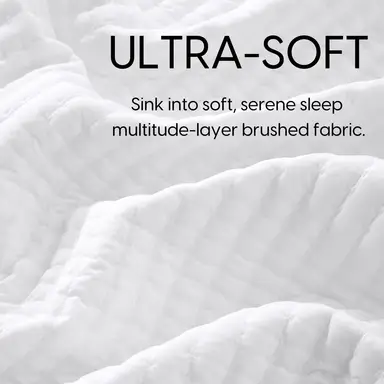 Meeallhome advanced quilting Bedspread 220*200cm/50*75cm*2 White