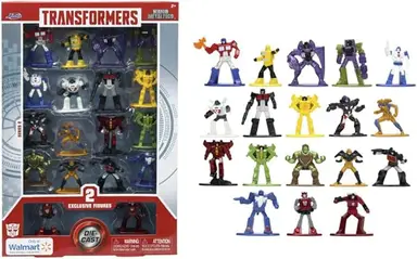 Jada 1.65inch Transformers Diecast Nano MetalFigs 18 Pack