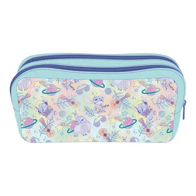Lilo & Stitch Planetary Pastel Double Zip Pencil Case
