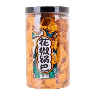 Wumingxiaozu Sichuan pepper flavour crust (Spicy flavour) 210g 无名小卒花椒锅巴麻辣味210g