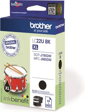 Brother LC22UBK inktcartridge 1 stuk(s) origineel hoog (XL) rendement zwart
