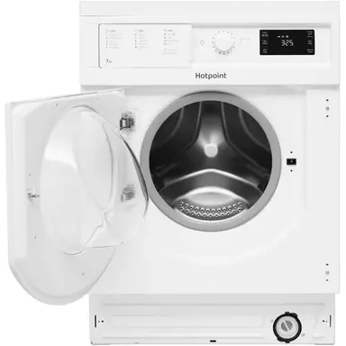 Hotpoint BI WMHG 71483 UK N 7kg 1400rpm Integrated Washing Machine – Anti-Stain, White, D Rated
