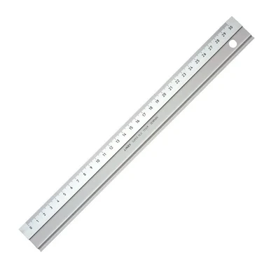 Linex Aluminium Cutting Ruler Silver 30cm