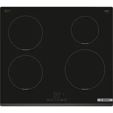 Bosch PIE631BB5E Series 4 60cm Induction Hob - Black Glass (Hard Wired)