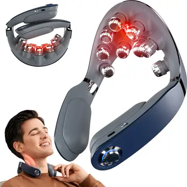 SKG G7 Pro-Fold Neck Massager Medium frequency EMS+TENS & 9D Vibration Foldable Gift for lover